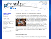 Tablet Screenshot of agoodyarn.com