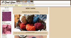 Desktop Screenshot of agoodyarn.net