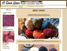 Tablet Screenshot of agoodyarn.net